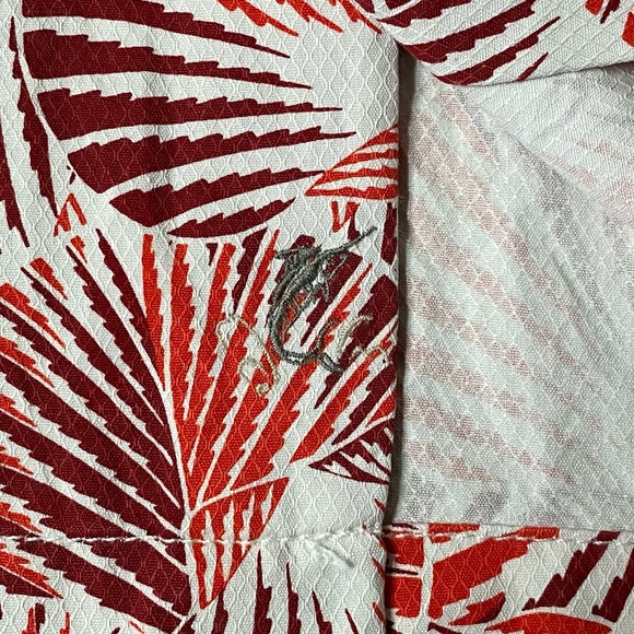 Tommy Bahama Shell We Dance Silk Tropical Camp Shirt Red Large - Picture 5 of 12